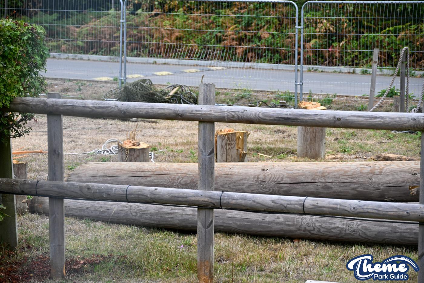 Go Ape Zip Line Tower Demolished at Chessington