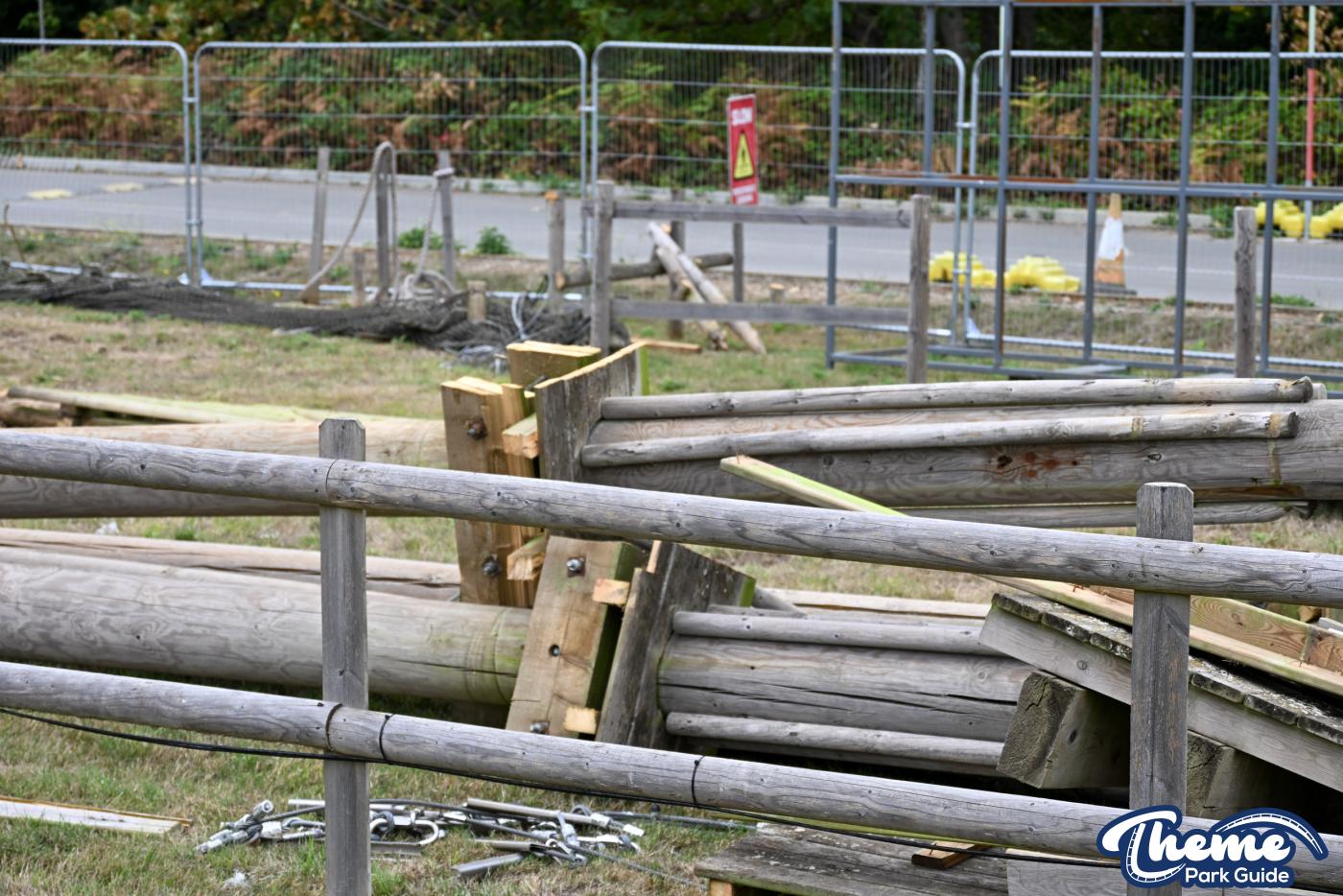 Go Ape Zip Line Tower Demolished at Chessington