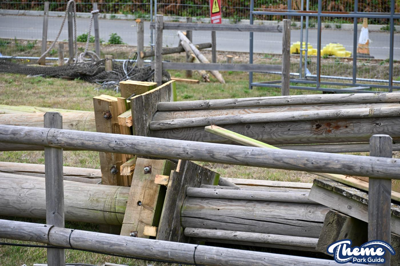 Go Ape Zip Line Tower Demolished at Chessington