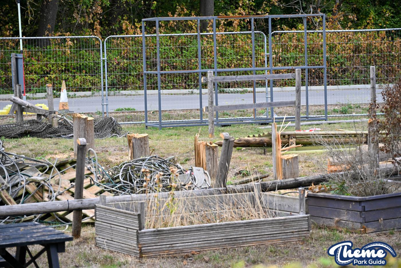 Go Ape Zip Line Tower Demolished at Chessington