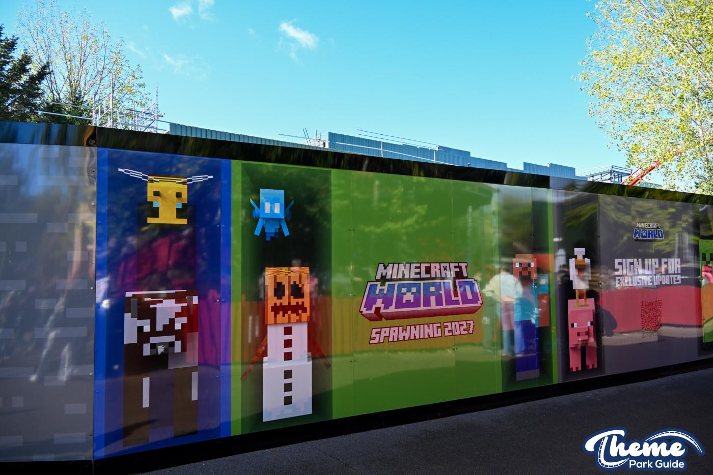 Chessington Minecraft World 2027 – Outdoor Track Complete and Glass Installed