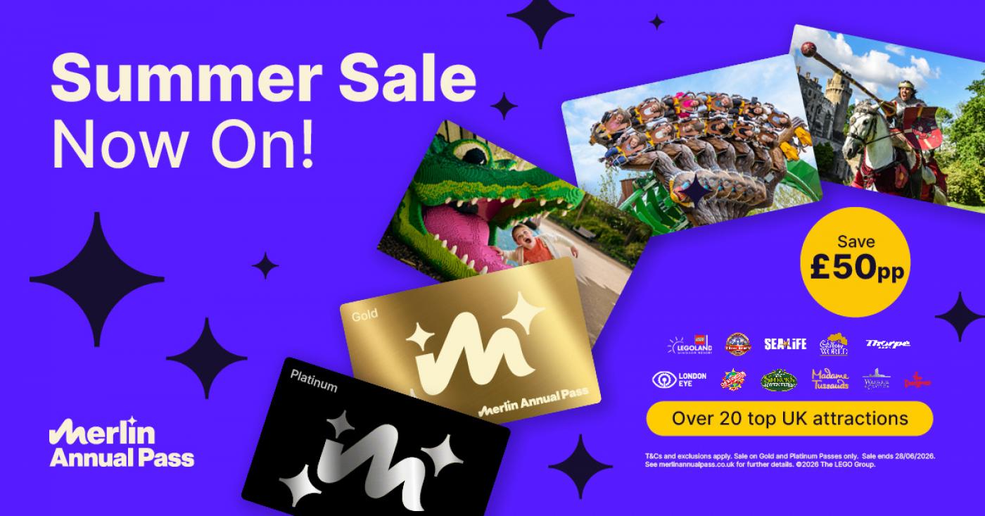 Merlin Annual Pass Summer Sale Launches with Savings of up to £50