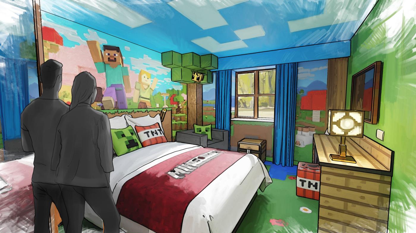 Minecraft World Hotel and Escape the Nether Rollercoaster Revealed for Chessington
