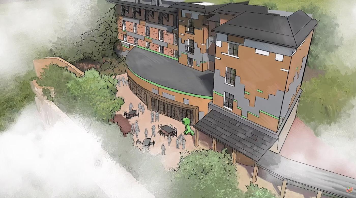Minecraft World Hotel and Escape the Nether Rollercoaster Revealed for Chessington