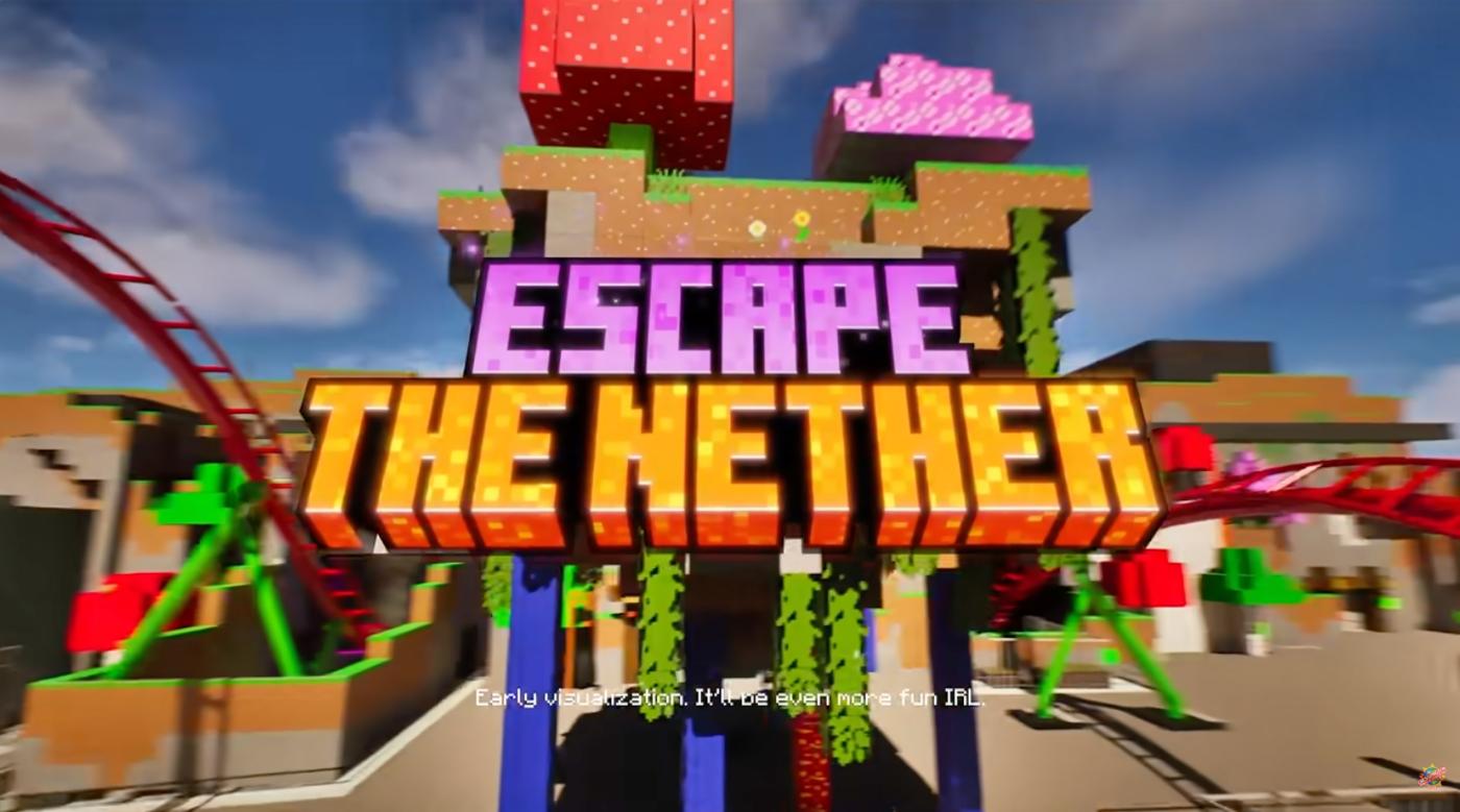 Minecraft World Hotel and Escape the Nether Rollercoaster Revealed for Chessington
