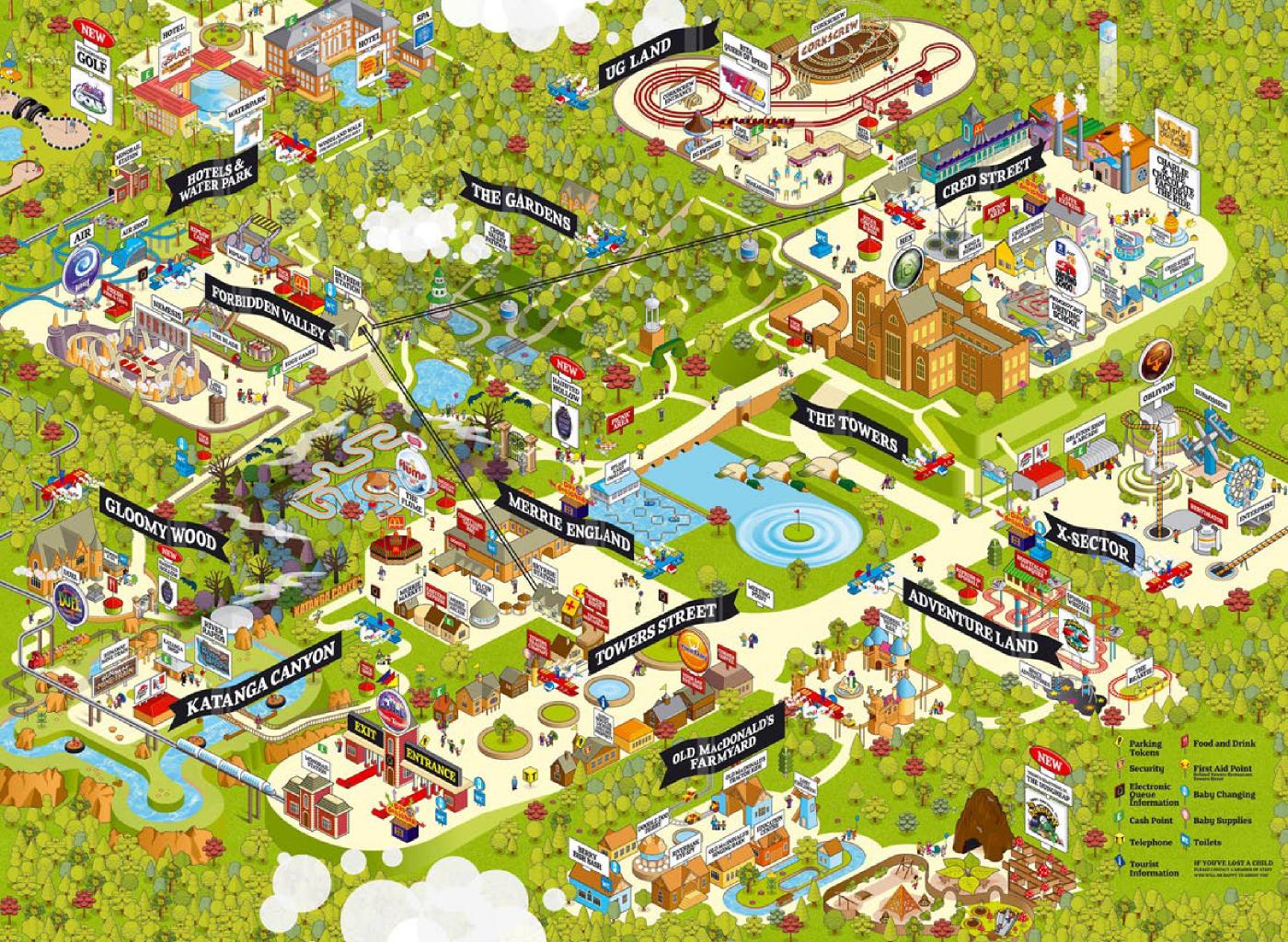 Alton Towers 2007 Map
