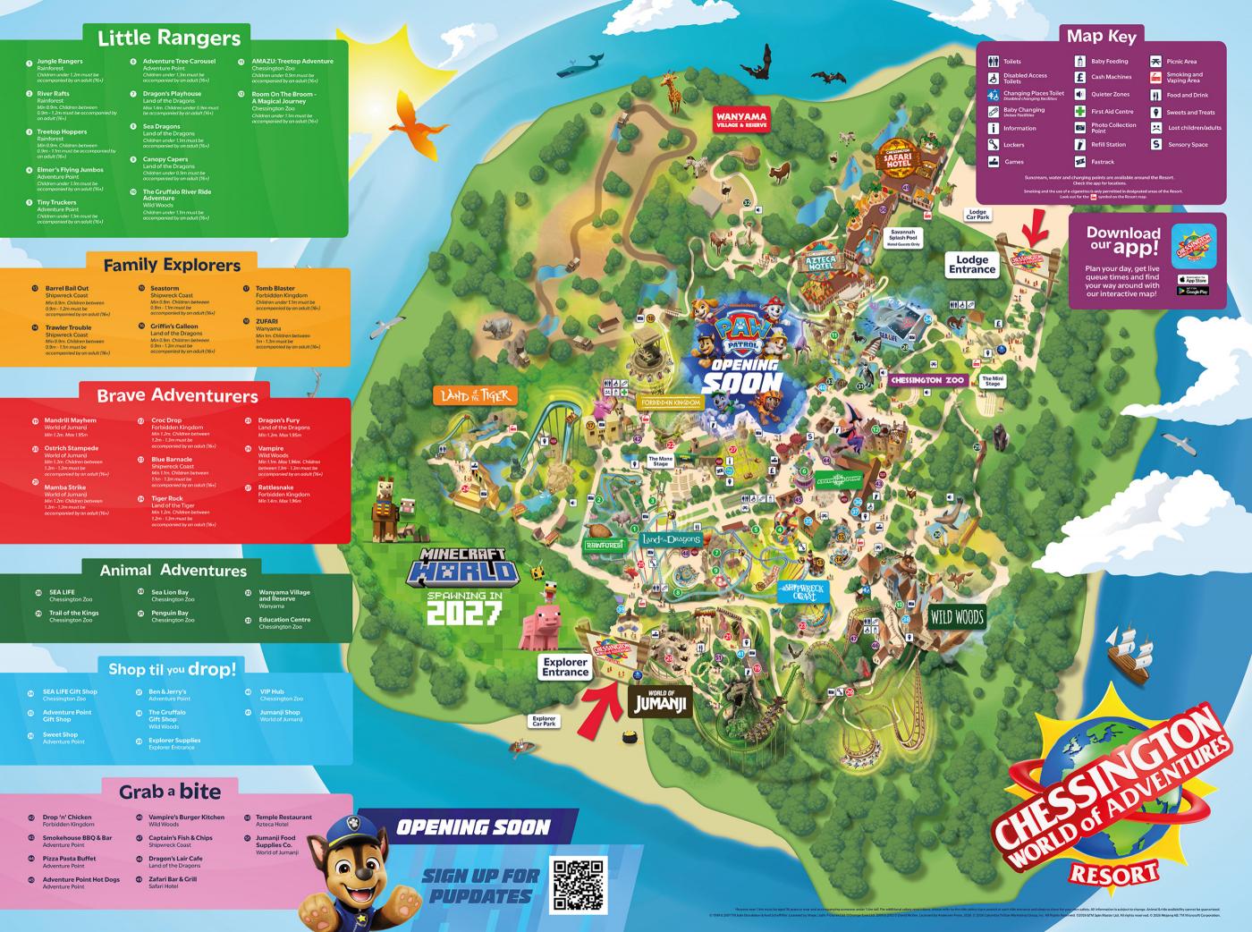 Chessington World Of Adventures 2026 Map